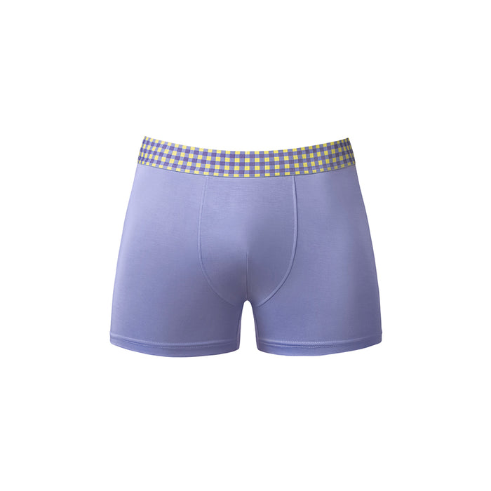 Male Power So Cumfy Gingham Boxer Brief Purple M