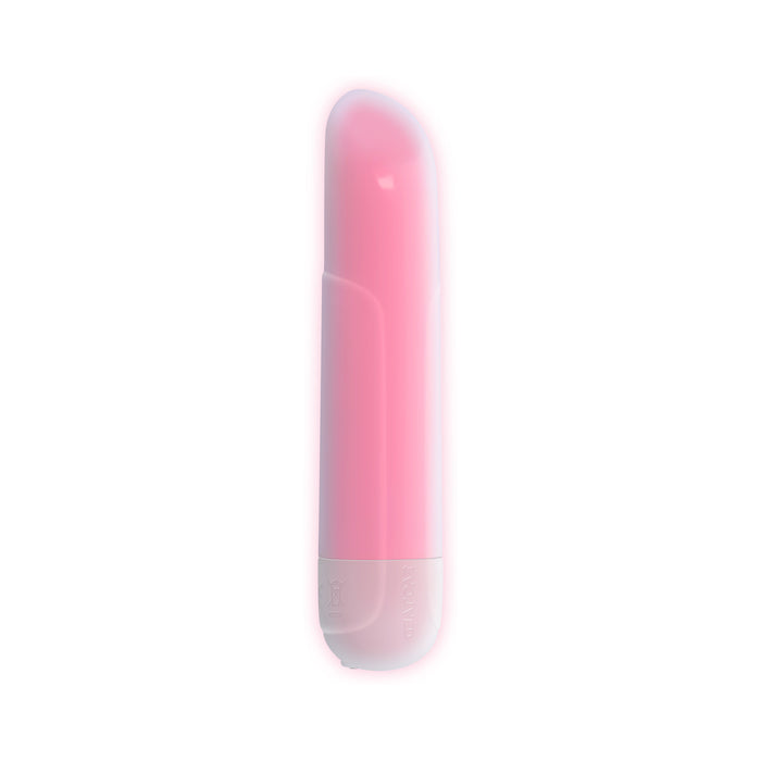 Evolved Shine On Glowing Pink Vibrating Bullet White/Pink