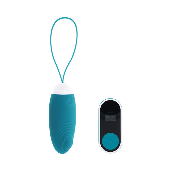 Evolved The Active Egg Remote Tapping Vibrating Textured Egg Teal