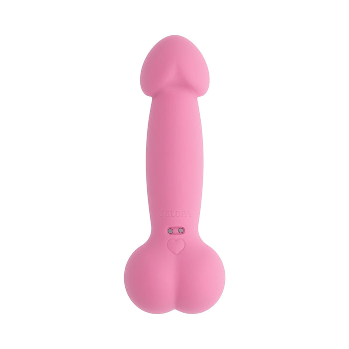 Selopa A Bit Nutty Floppy Phallic Mini Vibrator Pink