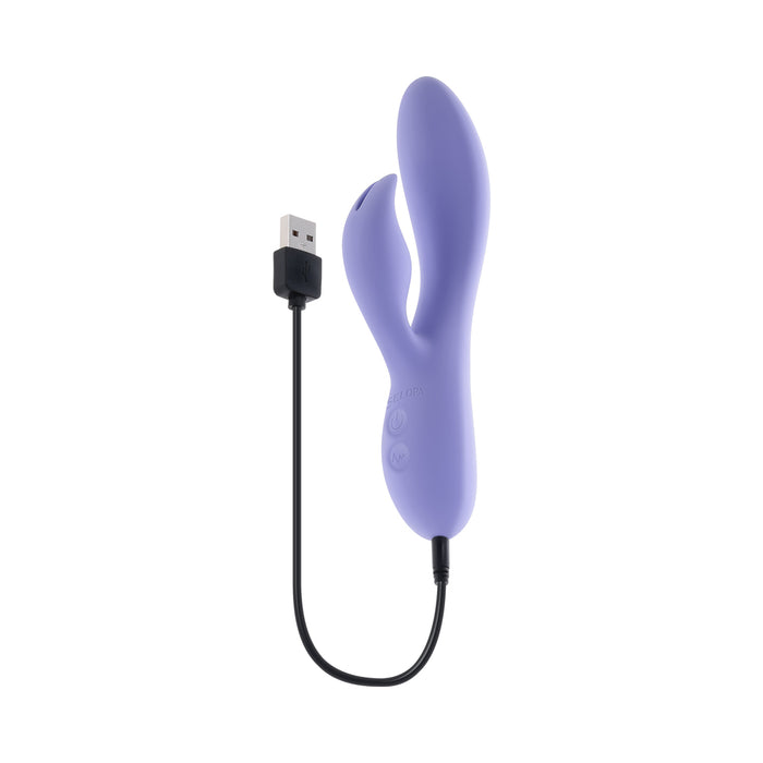 Selopa Purple Craze Dual Vibe With Ear-Shaped Stimulator Purple