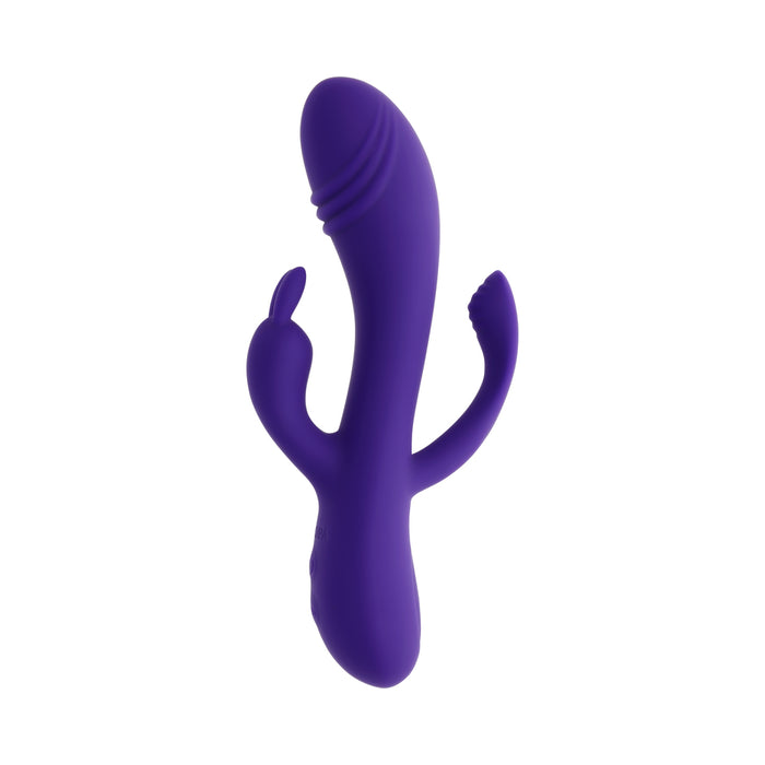 Selopa Triple Tickle 3-Point Stimulation Vibrator Purple