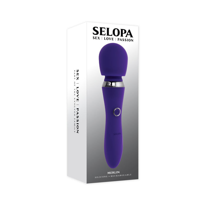 Selopa Large Wand Powerful Vibrator Purple