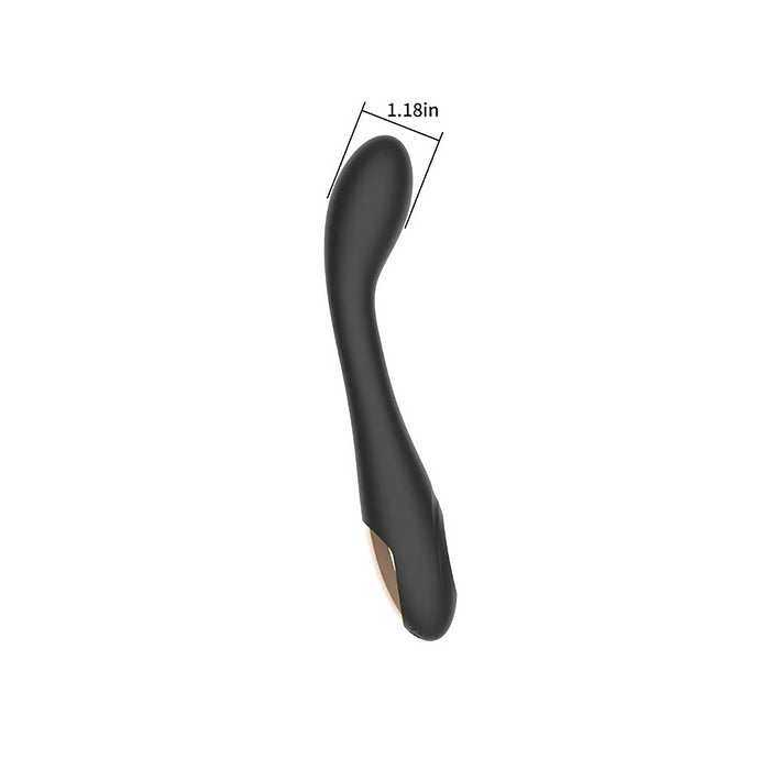 Spectrum Essentials Rechargeable Silicone G-Spot Vibrator Black