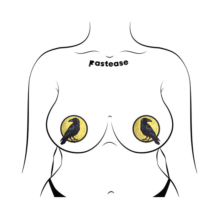 Pastease Black Raven & Full Moon Breast Pasties
