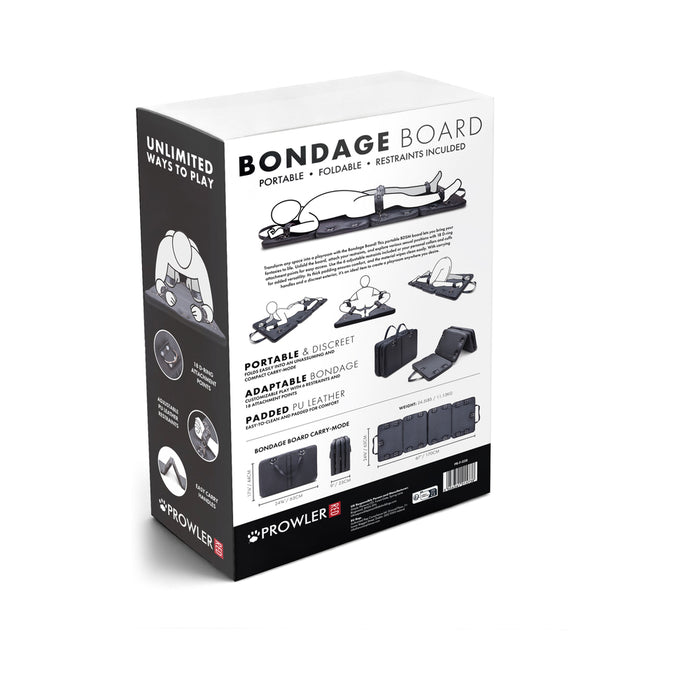 Prowler RED Bondage Board with Restraints
