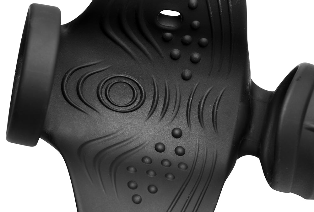 JOCK Advanced Helmet Humper Gyrating&Vibrating Silicone Masturbator