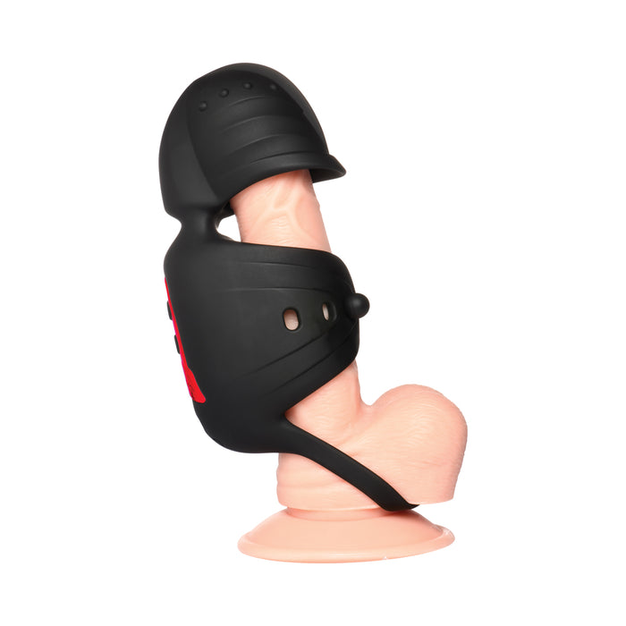 JOCK Advanced Helmet Humper Gyrating&Vibrating Silicone Masturbator