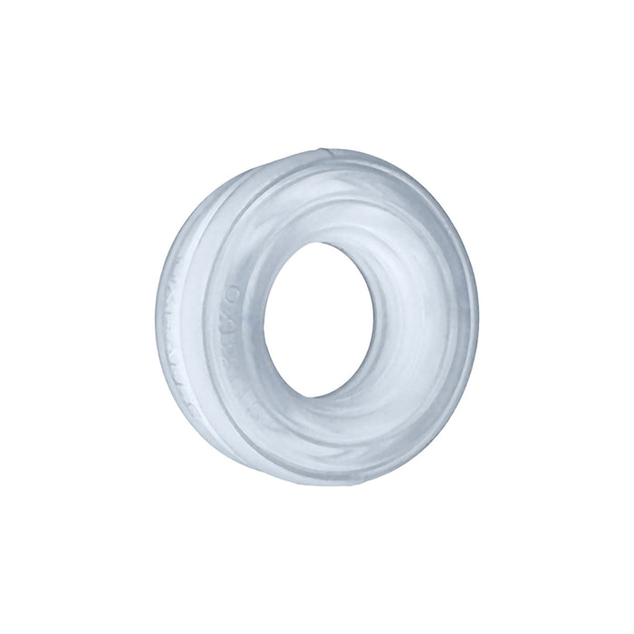 Hunkyjunk Roto Grooved Gripper-Ribbed Cockring Clear Steam