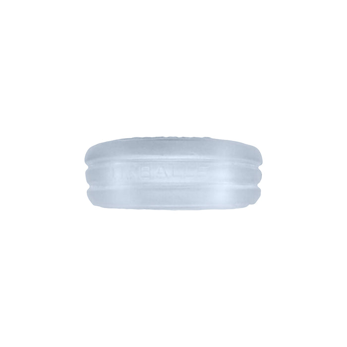 Hunkyjunk Roto Grooved Gripper-Ribbed Cockring Clear Steam