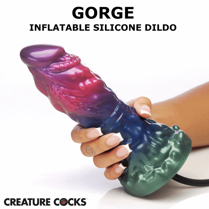 Creature Cocks Gorge Inflatable Silicone Dildo