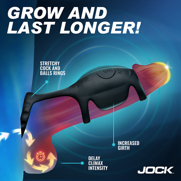 JOCK Enhancers Blitz Vibrating Penis Sleeve C-Ring with Remote