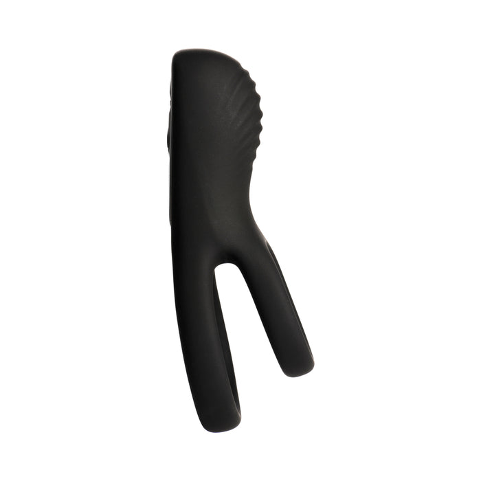 JOCK Enhancers Hard-On Vibrating Silicone C-Ring w /Clit Stim