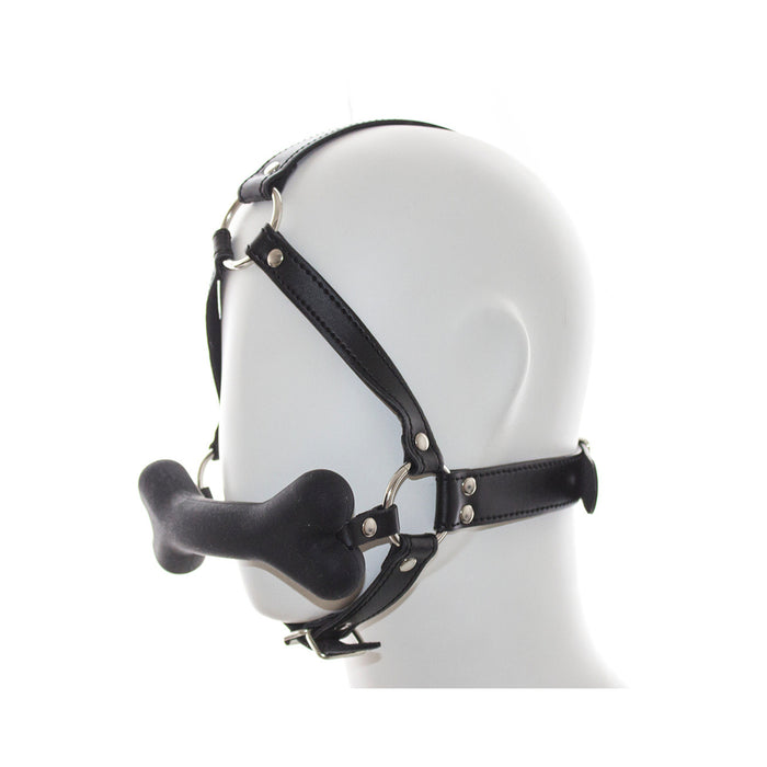 Ple'sur Face Harness Dog Bone Gag