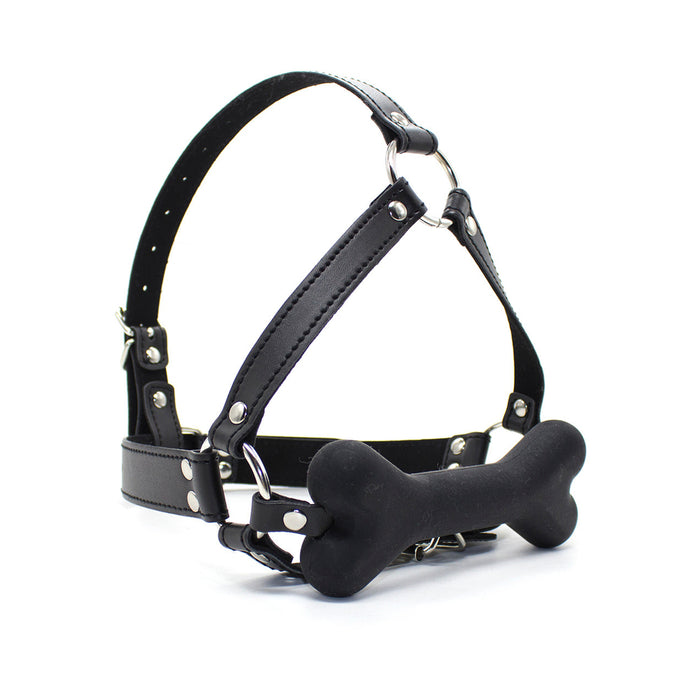 Ple'sur Face Harness Dog Bone Gag