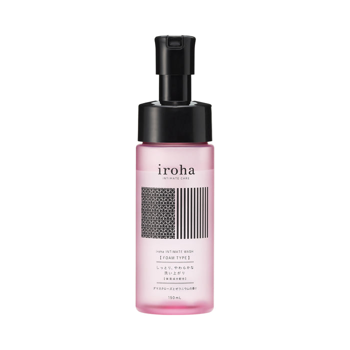 iroha Intimate Wash Foam Damask Rose and Geranium 5.07 oz.