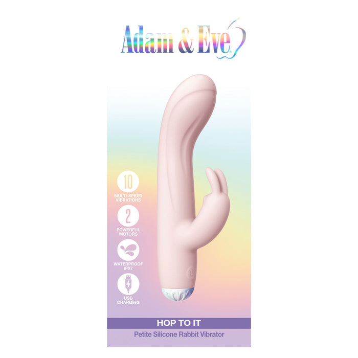 Adam & Eve Hop To It Petite Silicone Rabbit Vibrator