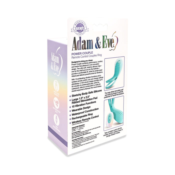Adam & Eve Power Couple Remote Control Couples Ring