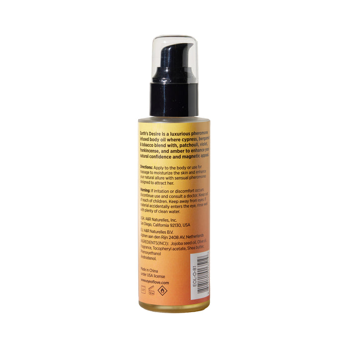 Eye of Love Pheromone Body Oil Attract Her Earth's Desire 4 oz. Pump