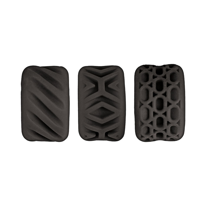 Super Stretchy Stroker Rings 3 Pack Black