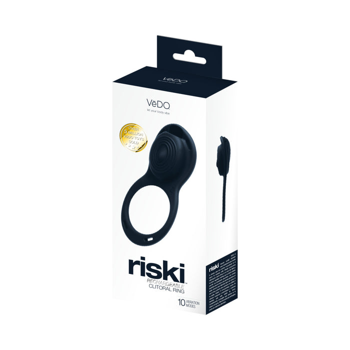 VeDO Riski Rechargeable Clitoral Vibe For Couples Black