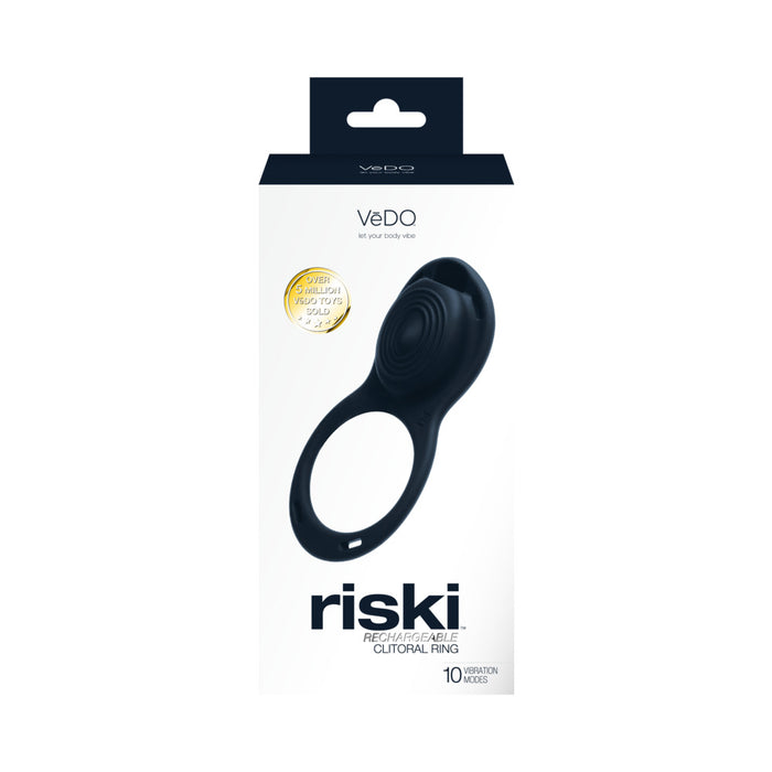 VeDO Riski Rechargeable Clitoral Vibe For Couples Black