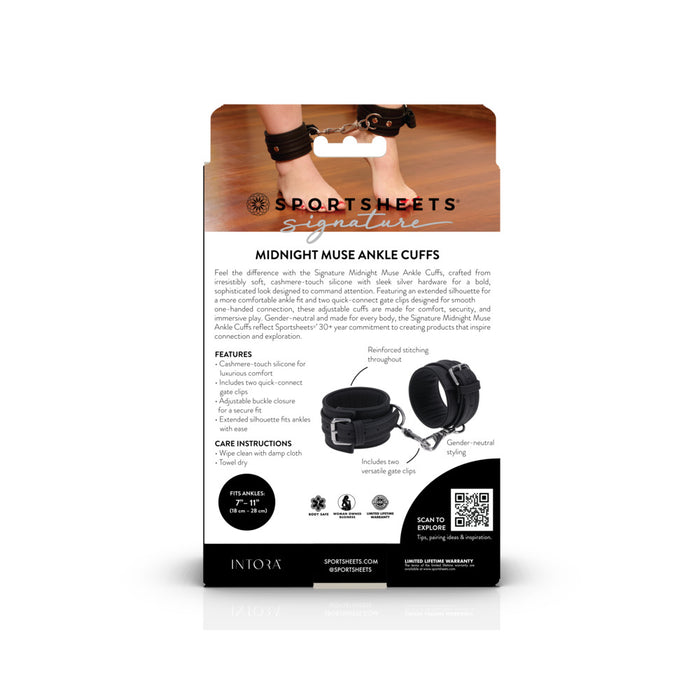 Sportsheets Signature Midnight Muse Ankle Cuffs