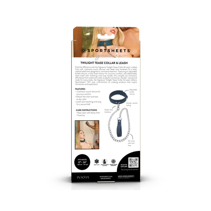 Sportsheets Signature Twilight Tease Collar & Leash