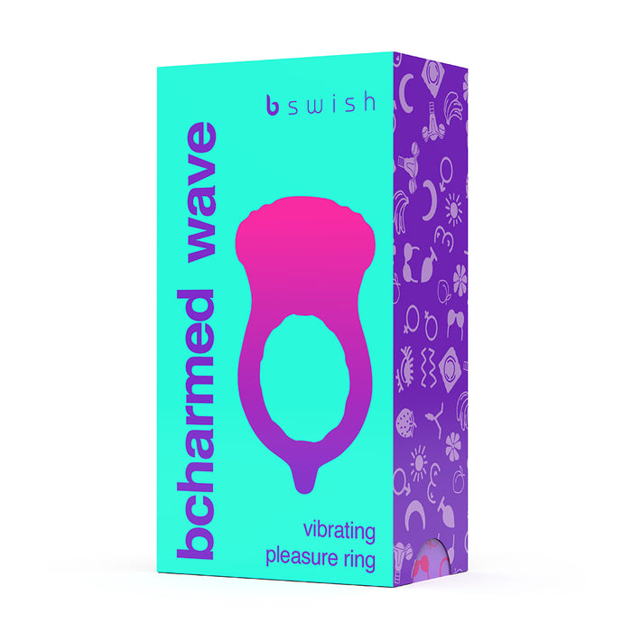 B Swish Bcharmed Basic Wave Vibrating Cock Ring Orchid