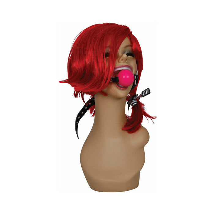 Sex Kitten Silicone Ball Gag Pink