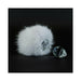 Crystal Delights Magnetic Bunny Tail Plug White