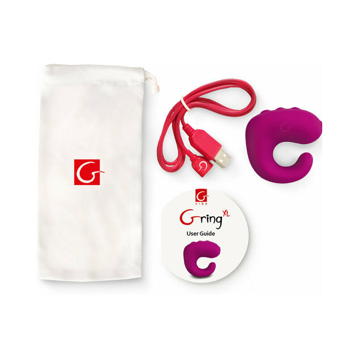 Gvibe Gring XL 2-in-1 Finger Vibe & Remote Control Sweet Raspberry