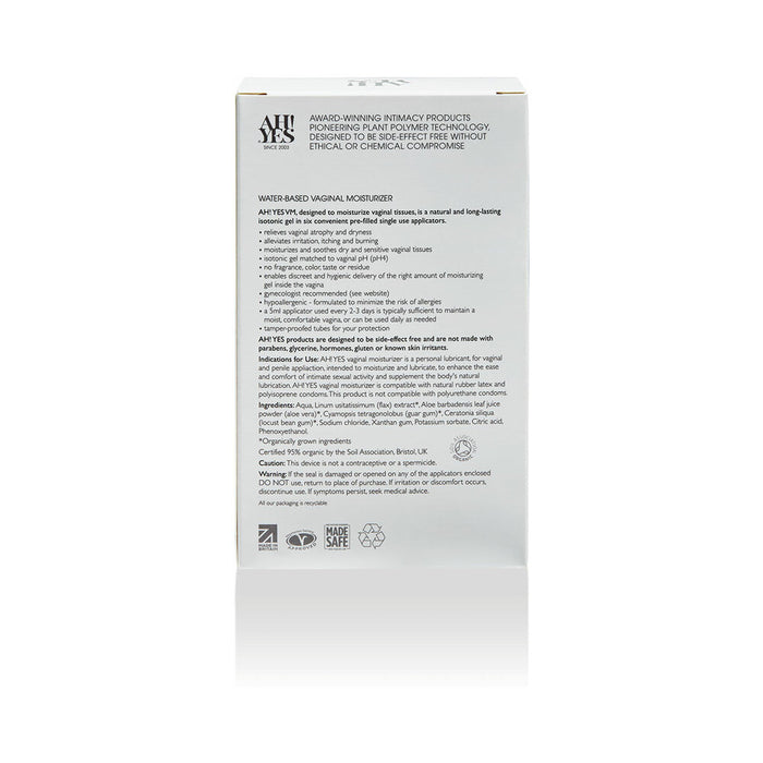 AH! YES VM Vaginal Moisturizing Gel Applicator 6-Pack 0.17 oz.