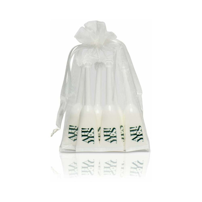 AH! YES COCO Plant-Oil Based Personal Lubricant Applicators 6-Pack 0.17 oz.