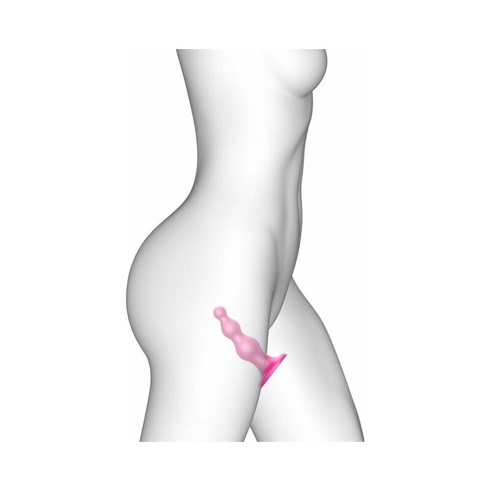 Strap-On-Me Dildo Plug Beads Small Raspberry