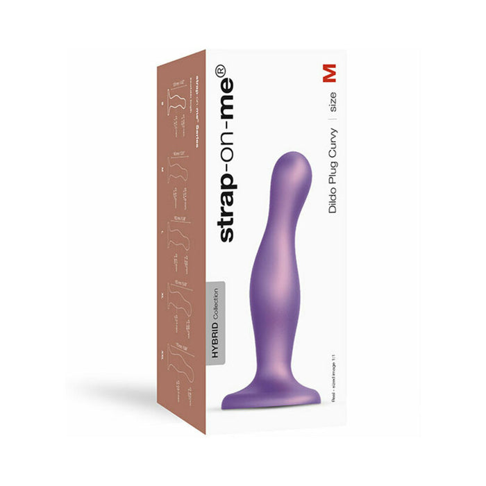 Strap-On-Me Dildo Plug Curvy Medium Purple