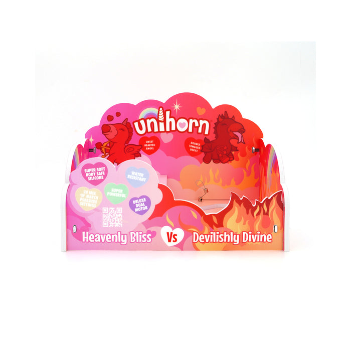 Unihorn POS Display - Cupid's Beau & Blaze Diablo
