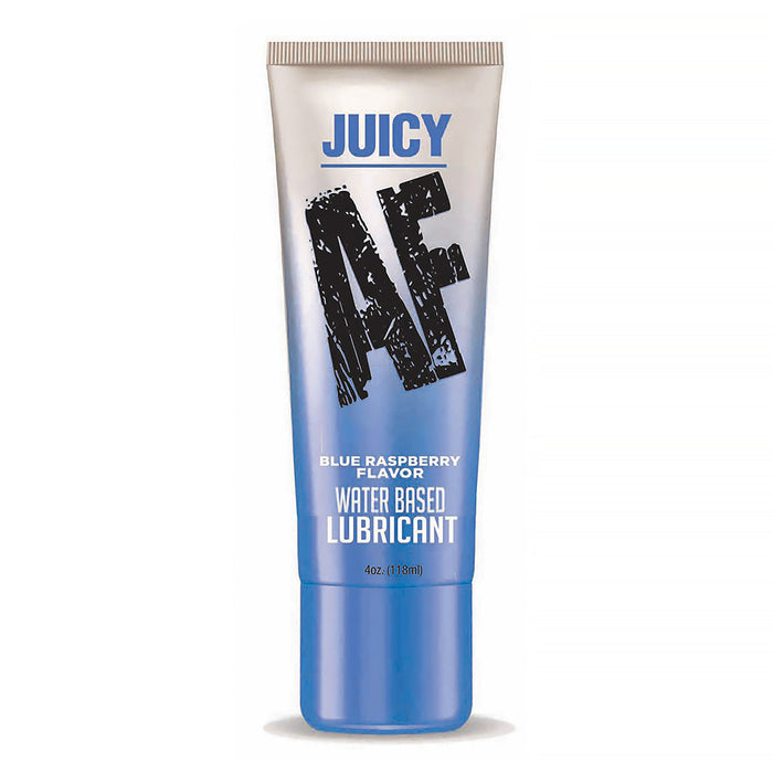 Juicy AF Water Based Lubricant Blue Raspberry 4 oz. Tester
