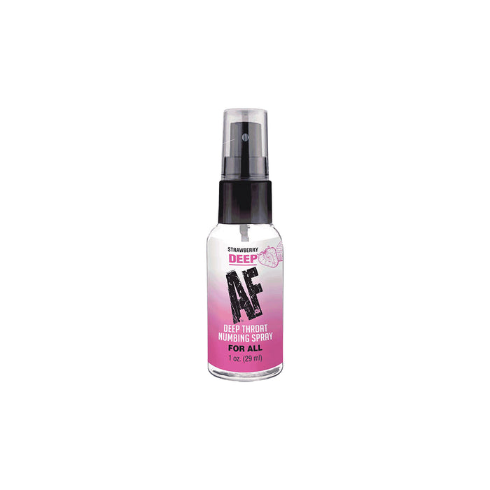 Deep AF Strawberry Flavored Deep Throat Numbing Spray 1 oz. Tester