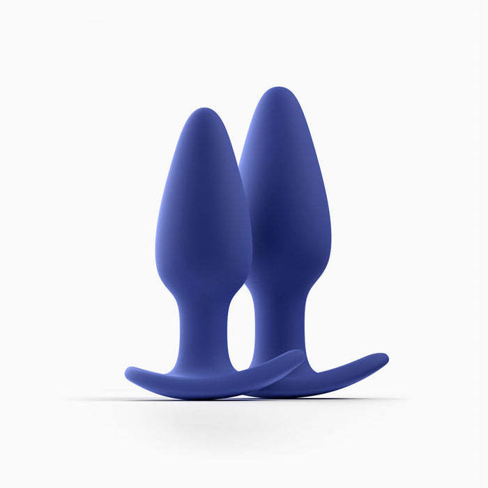 Biird Regii 2pc Anal Plug Blue Tester