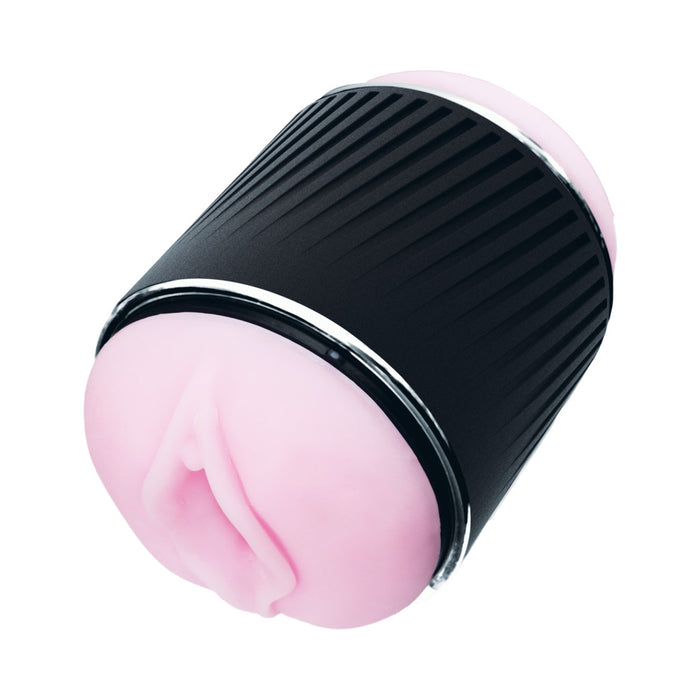 VeDO Jerk Masturbation Sleeve Black with Pink Sleeve Tester