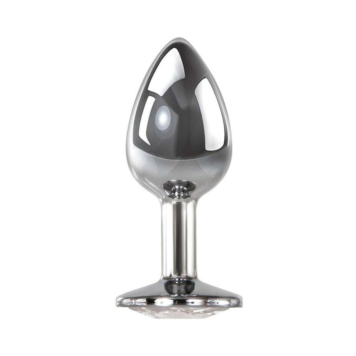 Adam & Eve Clear Gem Anal Plug Medium Tester