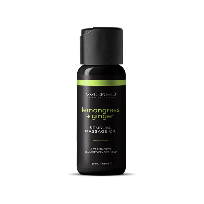 Wicked Lemongrass and Ginger Massage Oil 4 oz. Tester