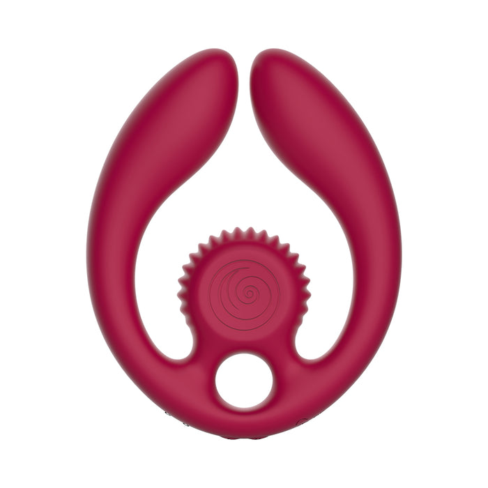 SVibe Snail GIZI Duo Couples Stimulator Burgundy Tester
