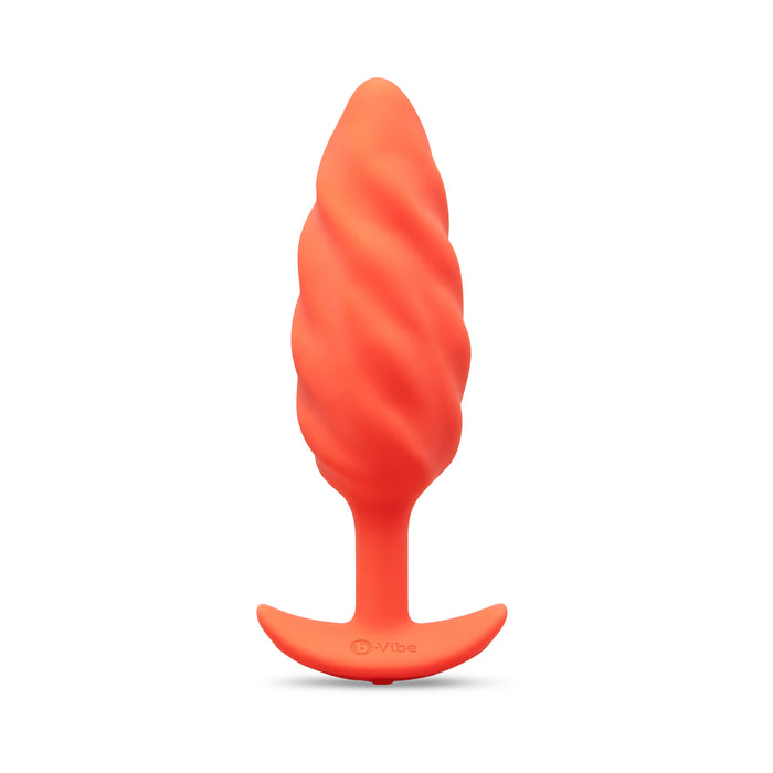 b-Vibe Swirl Texture Plug Orange Tester