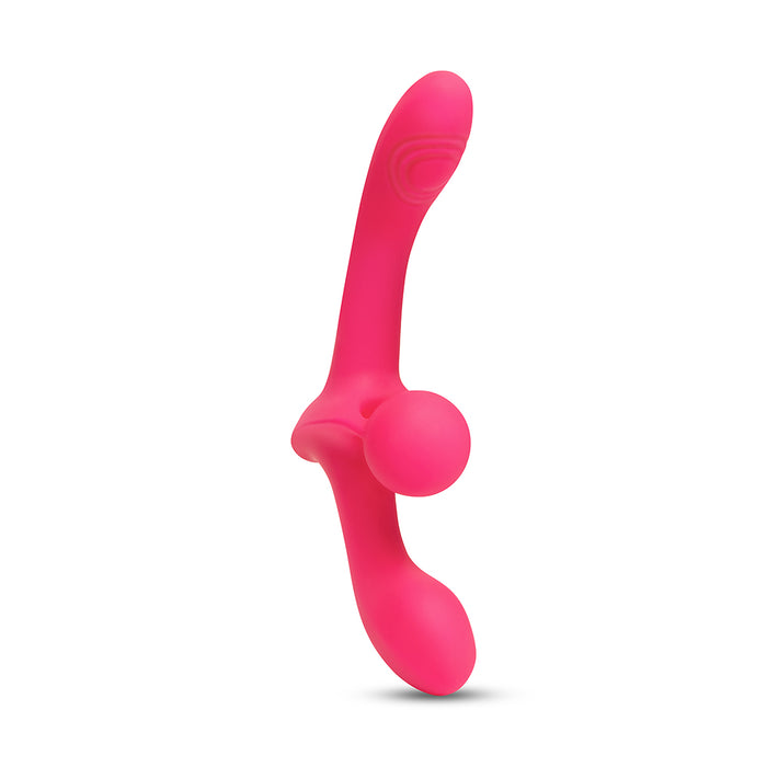 Together Toy Double Tap Double-Ended Vibrating Strapless Strap-On Tester