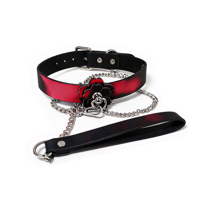 Heat Tease Flower Collar Black/Pink Tester