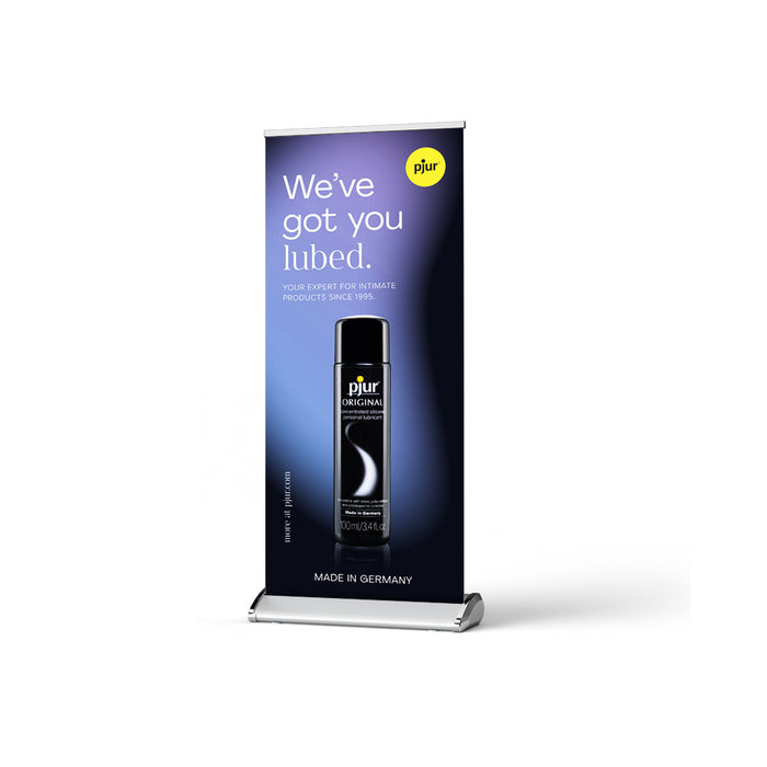 Pjur Rebrand Roll Up Banner