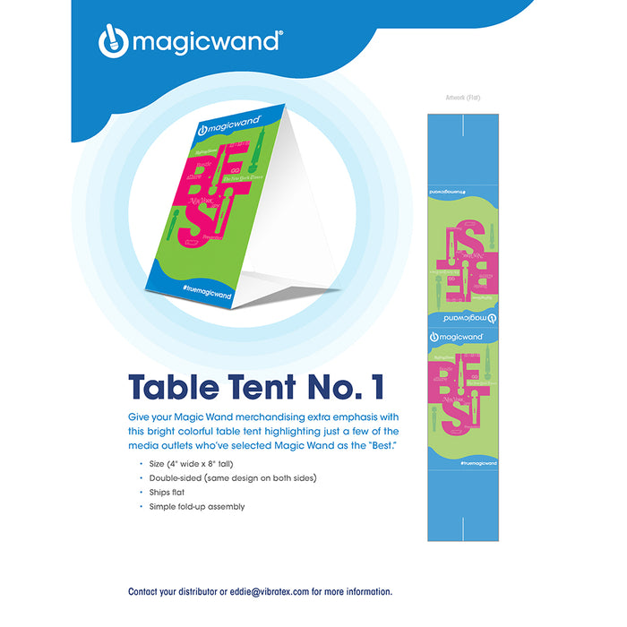 Magic Wand BEST (Features) Table Tent