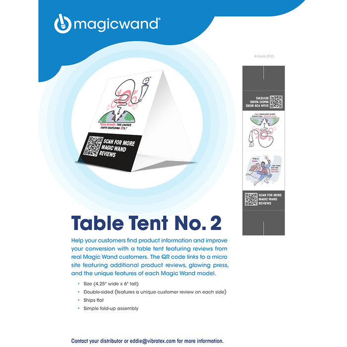 Magic Wand QR Table Tent